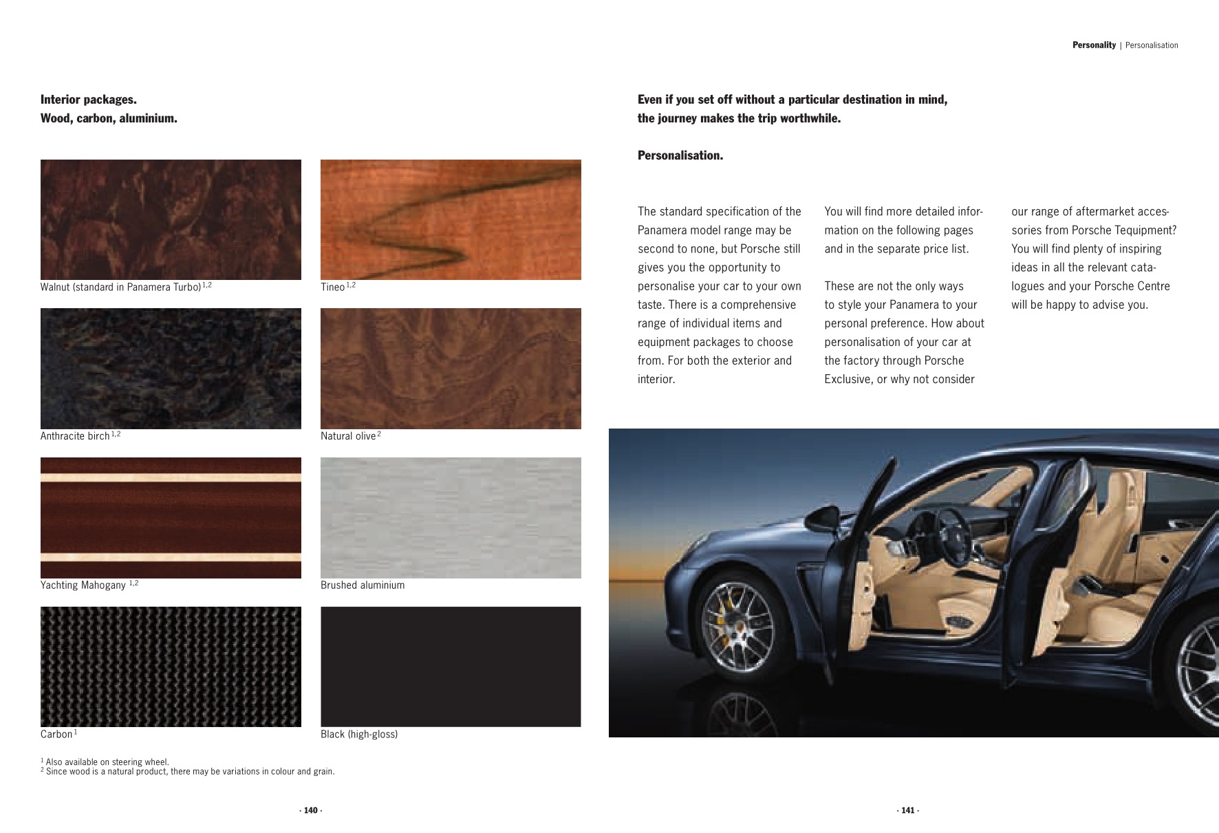 2010 Porsche Panamera Brochure Page 9